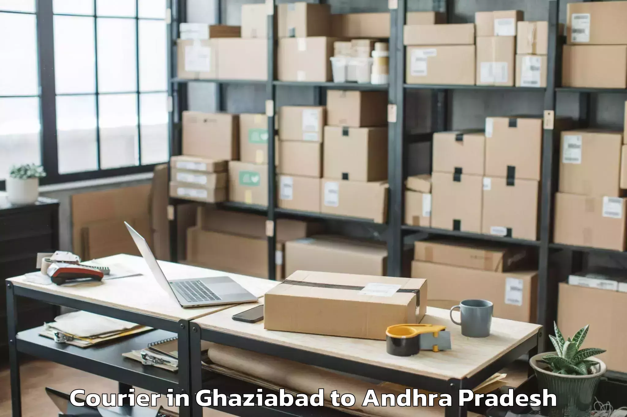 Professional Ghaziabad to Yadiki Courier